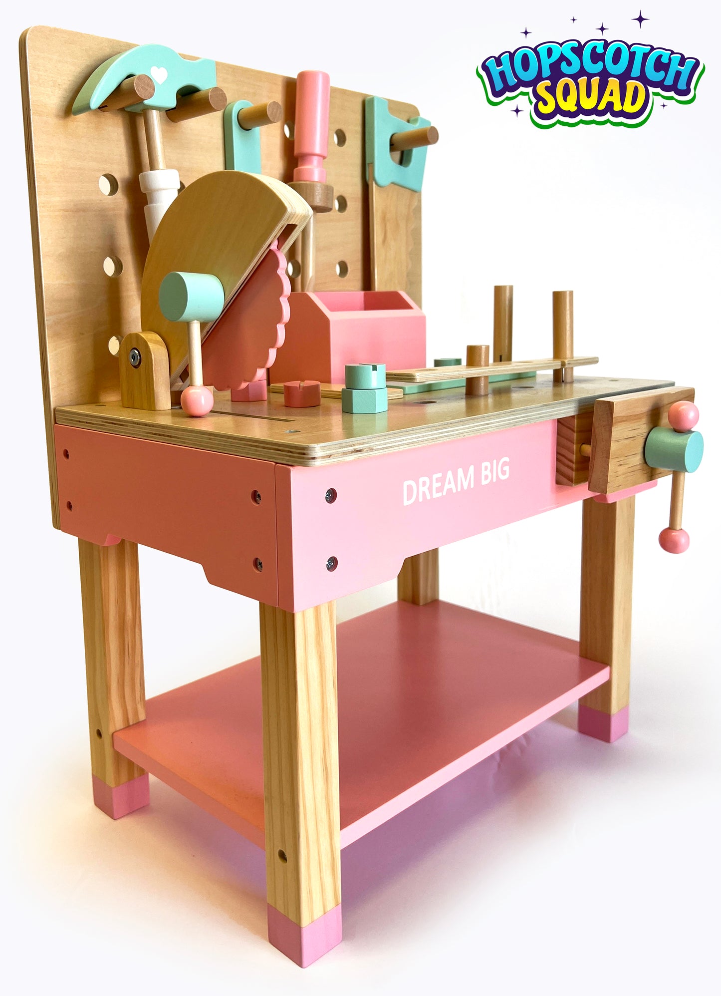 Hopscotch Scotch Little Builder Workbench - Pink