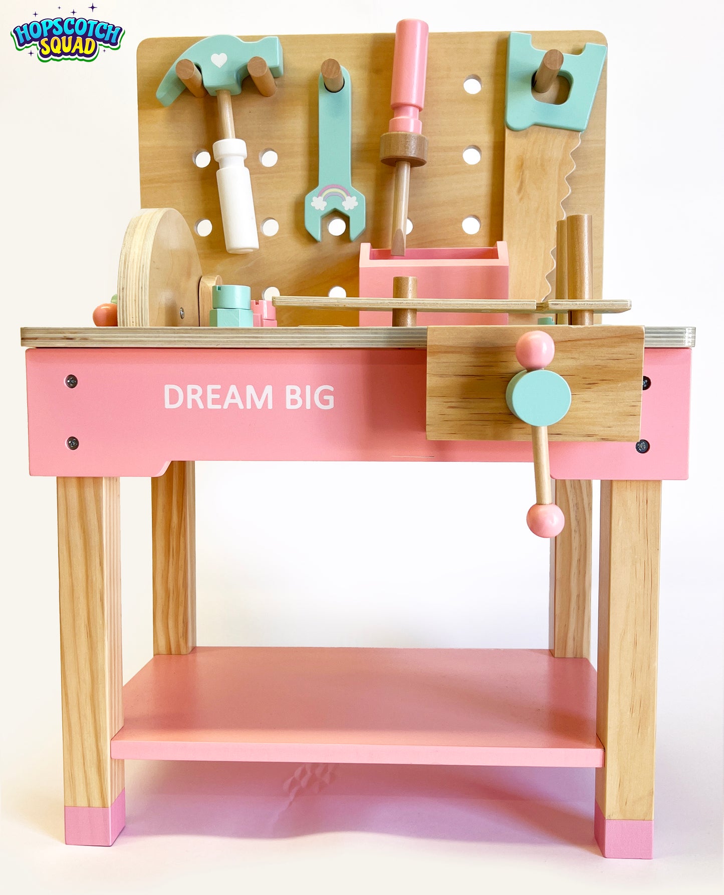 Hopscotch Scotch Little Builder Workbench - Pink