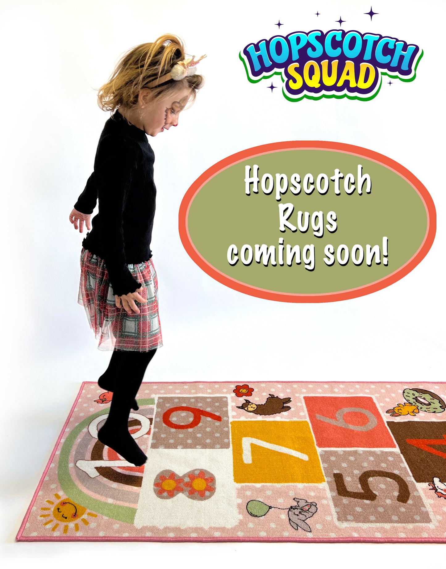 Hopscotch Squad Hopscotch Rug / Carpet for Kids