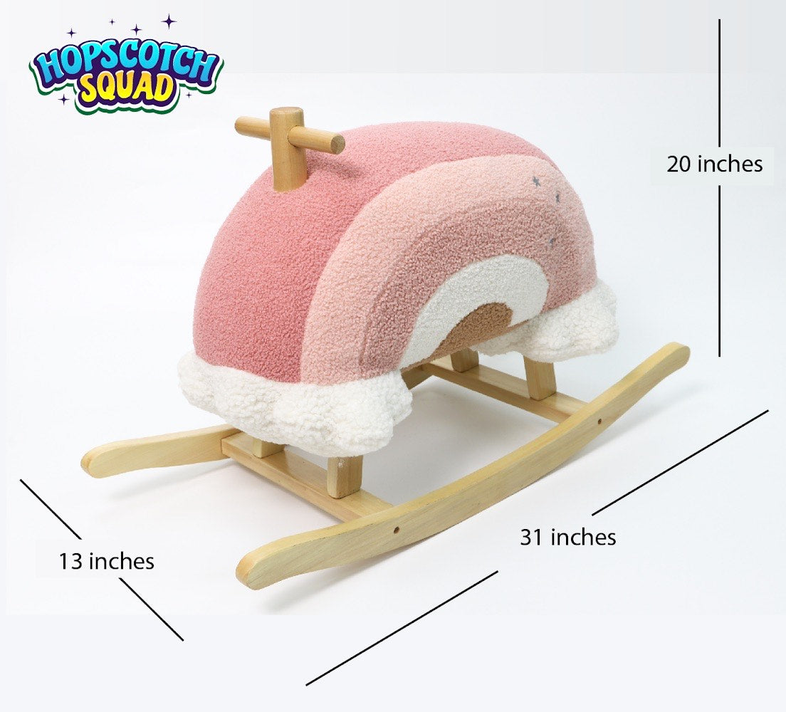 Pink Monochromatic Hopscotch Squad Rainbow Rocker