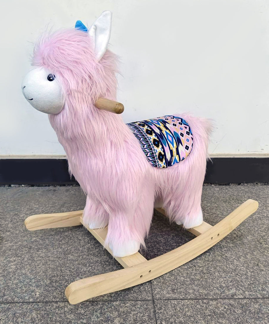 Hopscotch Squad Llama Rocker - Pink